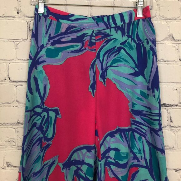 Lilly Pulitzer Middleton Palazzo Pants Size XS Chic Pink Sway - Picture 2 of 8